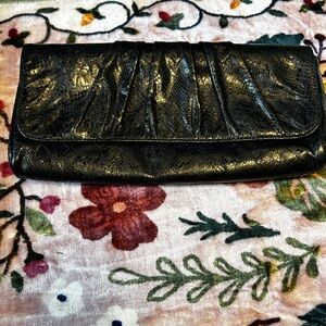 Lauren Merkin Leather Black Clutch - Make an Offer!